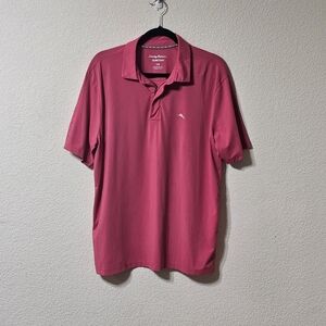 Tommy Bahama Shirt Mens L Island Zone Quarter Zip Stretch Pullover Nylon Polo